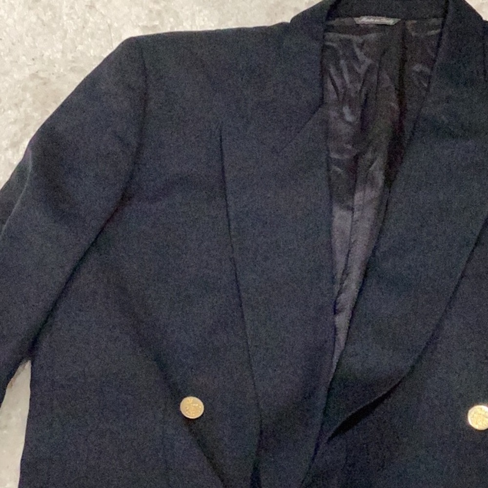Black Blazer with Gold Buttons